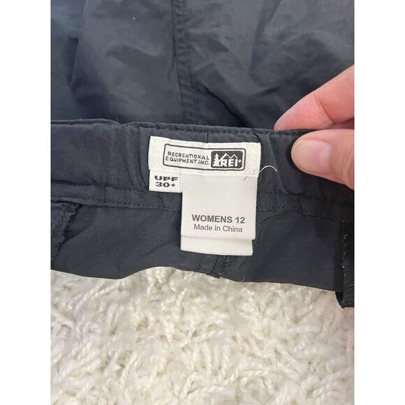 REI High Rise UPF 30 Lightweight Pocket Outdoor Hiking Trail Cargo Belted Shorts - Picture 11 of 11